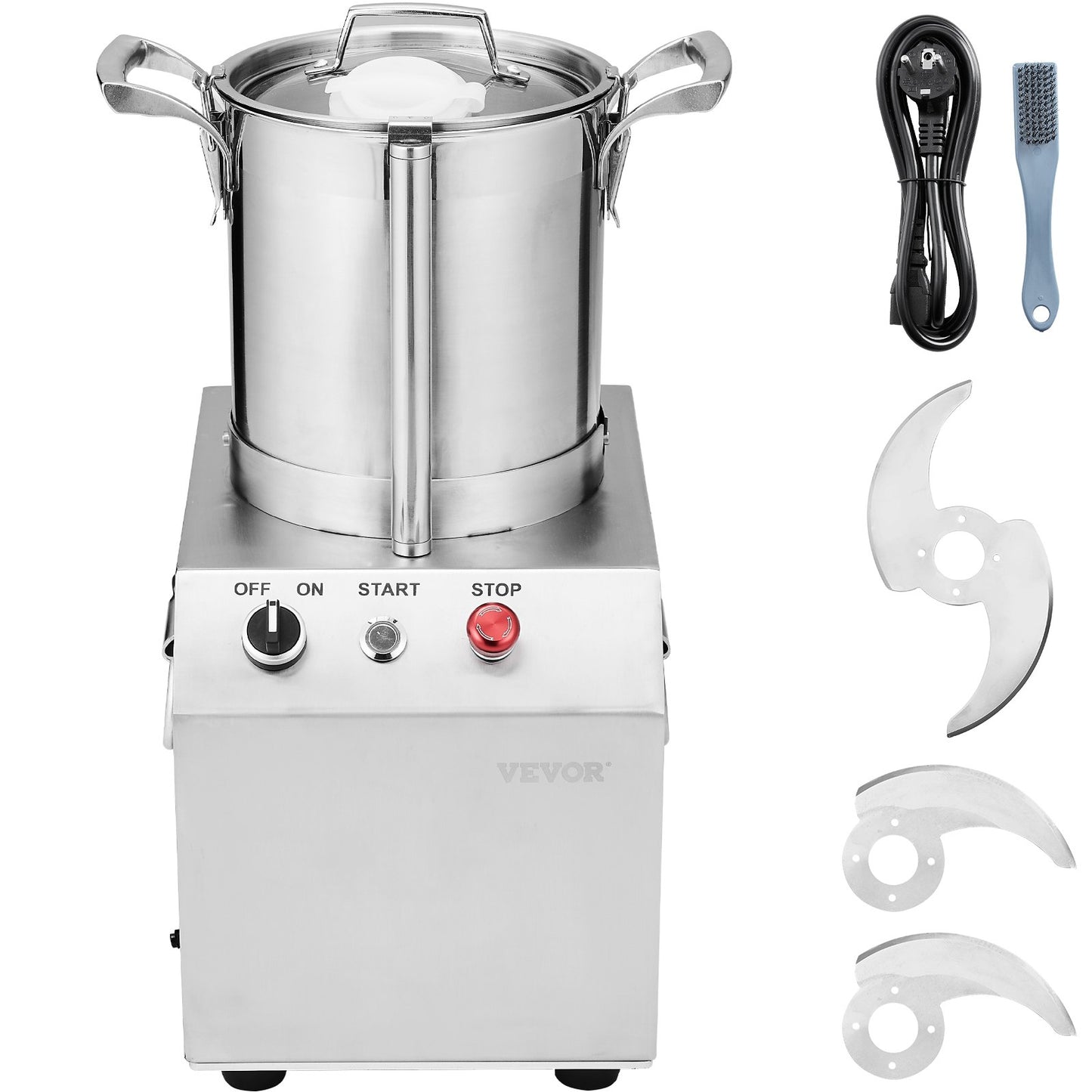 Food Processor &amp; Vegetable Chopper 4L Food Grade Stainless Steel Mixer