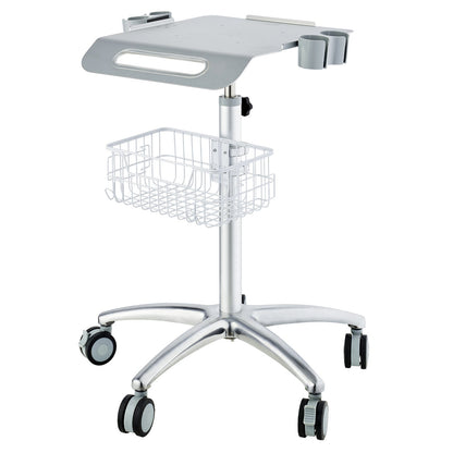Medical Cart, Salon Cart with Wheels, Mobile Trolley Cart 26.77"-42.91" Height Adjustable, Metal Salon Stations for Hairdresser, Rolling Stationary Lab Cart for Clinic, Beauty and Salon