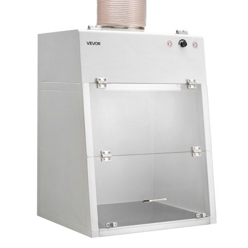 Ducted Fume Hood, 22.83 x 25.98 x 24.80 inch Working Area, Lab Fume Hood with LED Light and G1 Pre-Filter, Exhaust Equipment for Laboratory Fume Control and Pharmaceutical Compounding, White