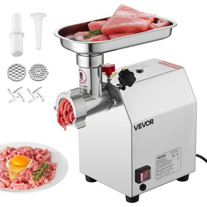 Commercial Electric Meat Grinder 4.5 Lbs/Min Sausage Stuffer Kitchen