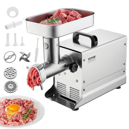 Commercial Electric Meat Grinder 5 Lbs/Min Sausage Stuffer Kitchen