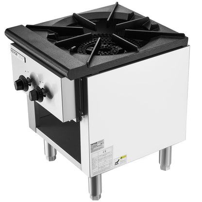 Commercial Gas Stove Cooker 1 Burner Countertop Cooking Hot Plate Kitchen