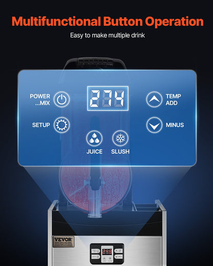 12L kommerzielle Slushy-Maschine Margarita Smoothie Frozen Drink Maker