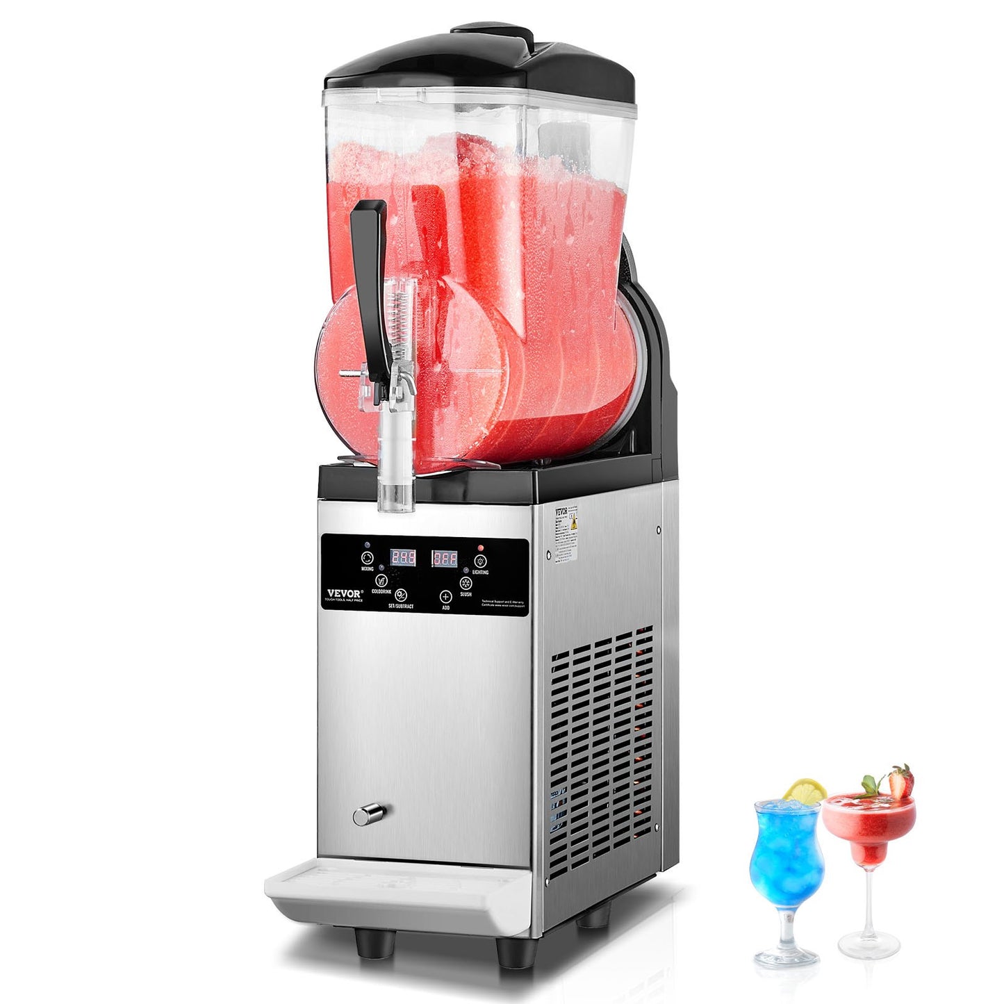 12L kommersiell Slushy Machine Margarita Smoothie Frozen Drink Maker