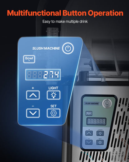 4L Commercial Slushy Machine Margarita Smoothie Frozen Drink Maker