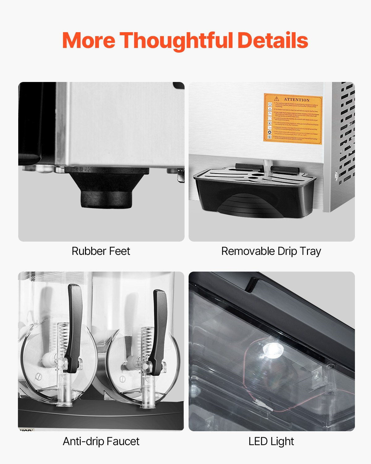 12Lx2 Tank Kommersiell Slushy Machine Margarita Smoothie Frozen Drink Maker