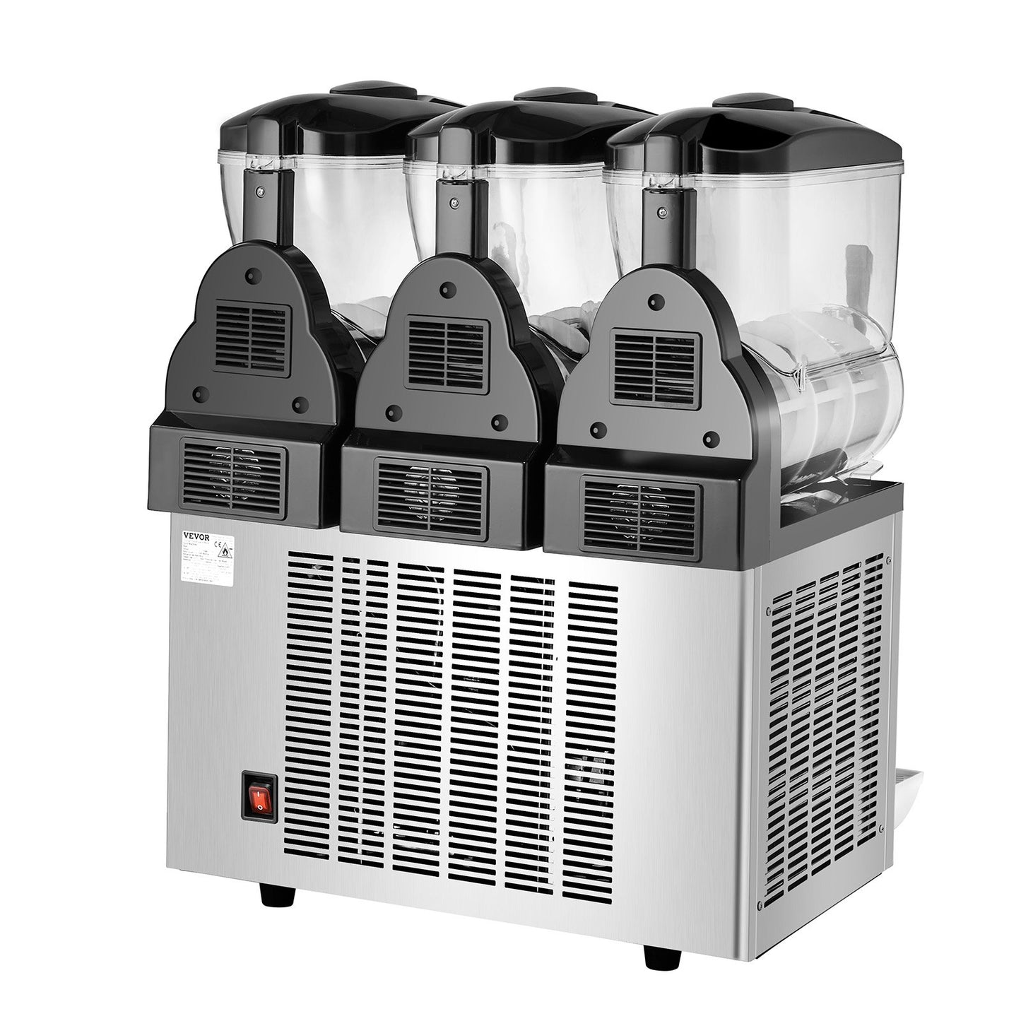 12Lx3 Tank Kommersiell Slushy Machine Margarita Smoothie Frozen Drink Maker