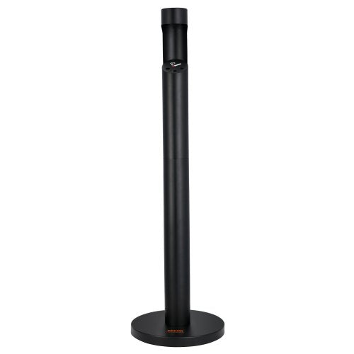 Cigarette Butt Receptacle, Commercial Cylinder Cigarette Butt Container, Freestanding and Weatherproof Outdoor Cigarette Butt Disposal for Garden, Office, Restaurant, Hotel, Bar, Patio, Black