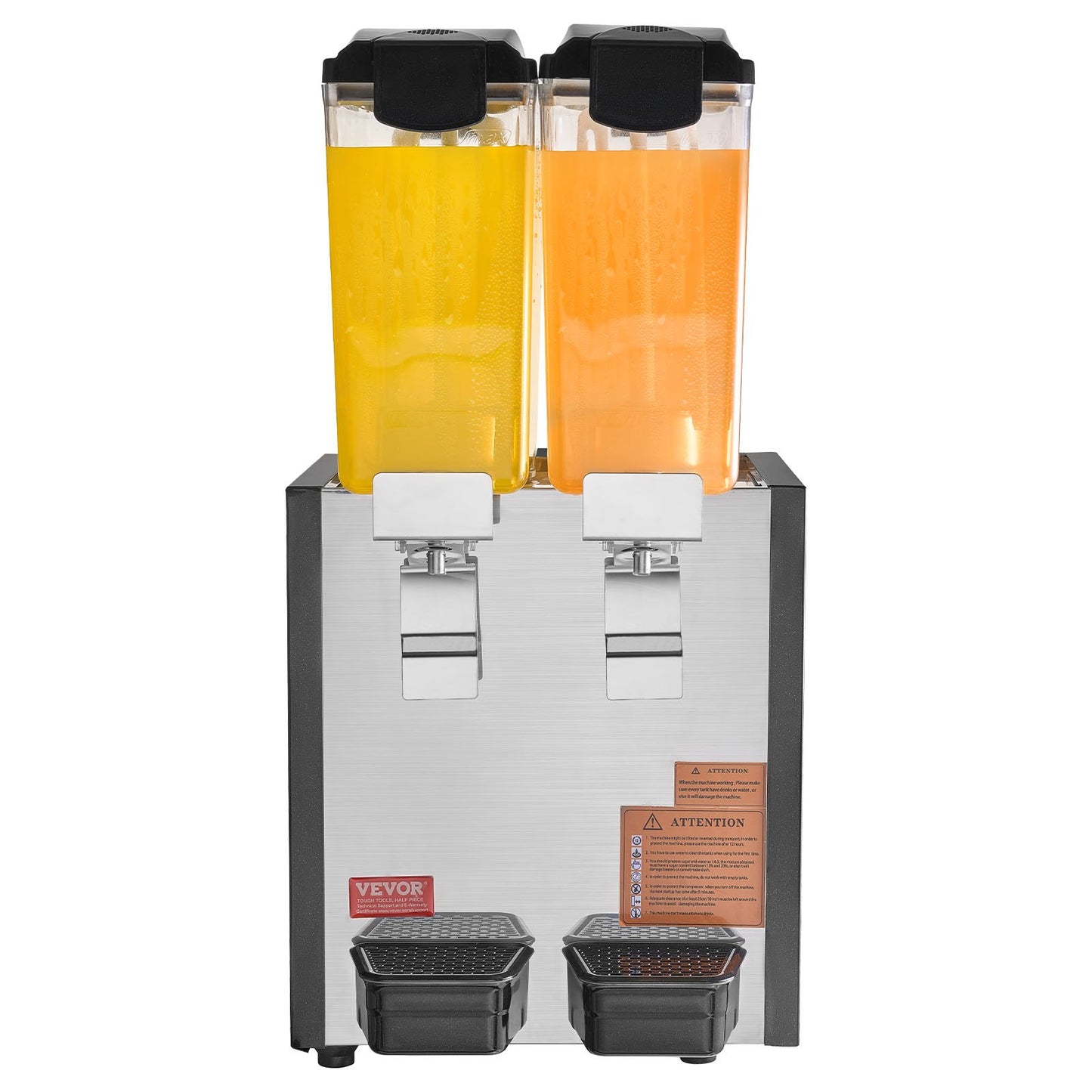Commercial Beverage Dispenser 10L x 2 Tanks Cold Juice Ice Drink Dispenser