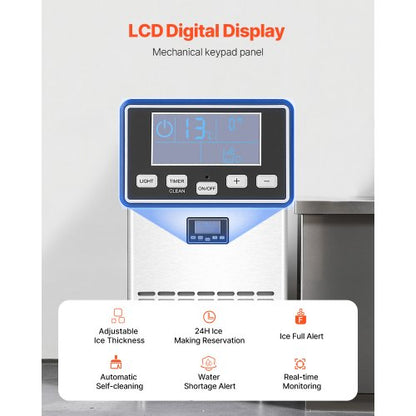 kommerzielle Eismaschine Freistehende Schrankmaschine 100lbs/24H 45 Eiswürfel | EU
