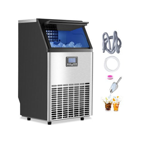 commercial ice machine Freestanding cabinet machine 100lbs/24H 45 ice cubes | EU