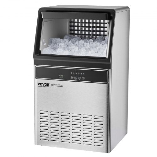 Commercial Ice Machine Freestanding Cabinet Machine 110lbs/24h 50 Ice Cubes | EU
