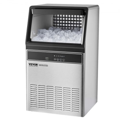 Commercial Ice Machine Freestanding Cabinet Machine 110lbs/24h 50 Ice Cubes | EU