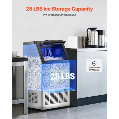 kommerzielle Eismaschine Freistehende Schrankmaschine 120lbs/24H 36 Eiswürfel | EU