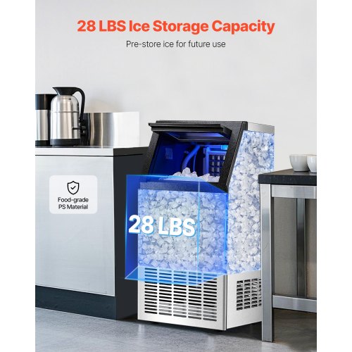 kommerzielle Eismaschine Freistehende Schrankmaschine 110lbs/24H 36 Eiswürfel | EU