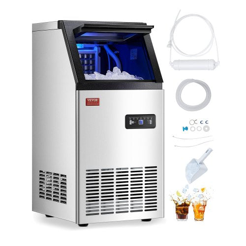 commercial ice machine Freestanding cabinet machine 110lbs/24H 36 ice cubes | EU