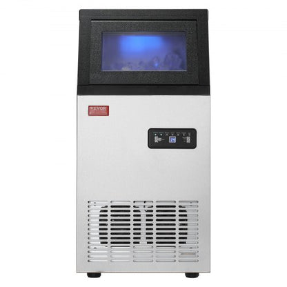kommerzielle Eismaschine Freistehende Schrankmaschine 110lbs/24H 36 Eiswürfel | EU