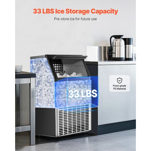 commercial ice machine Freestanding cabinet machine 120lbs/24H 45 ice cubes | EU