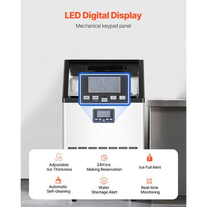 commercial ice machine Freestanding cabinet machine 120lbs/24H 45 ice cubes | EU
