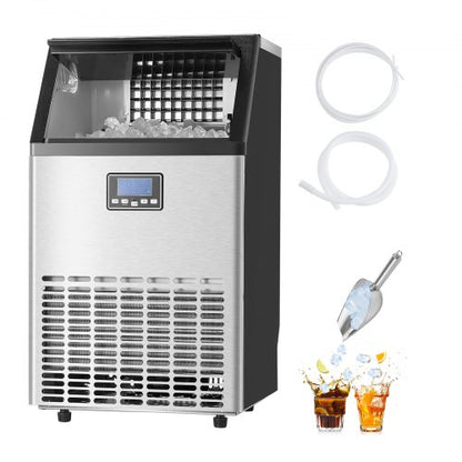 commercial ice machine Freestanding cabinet machine 120lbs/24H 45 ice cubes | EU