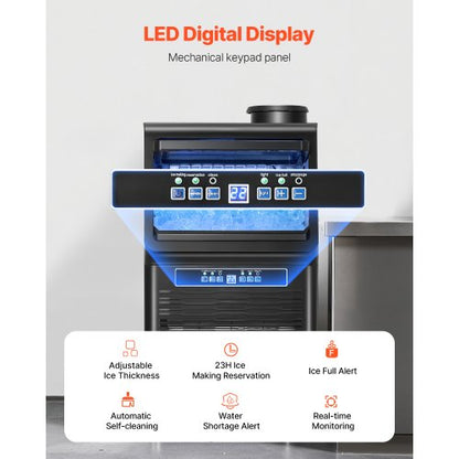 kommerzielle Eismaschine Freistehende Schrankmaschine 70lbs/24H 36 Eiswürfel | EU
