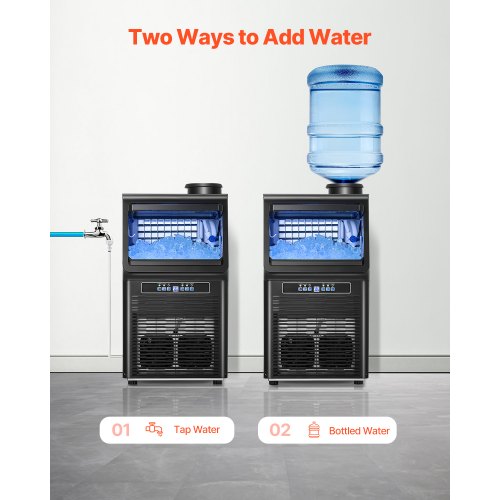 kommerzielle Eismaschine Freistehende Schrankmaschine 70lbs/24H 36 Eiswürfel | EU