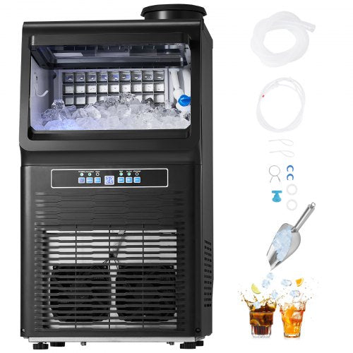 kommerzielle Eismaschine Freistehende Schrankmaschine 70lbs/24H 36 Eiswürfel | EU