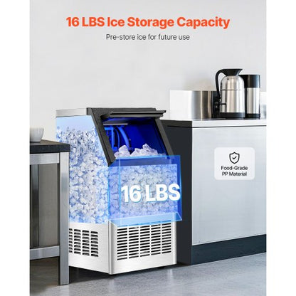 commercial ice machine Freestanding cabinet machine 100lbs/24H 36 ice cubes | EU