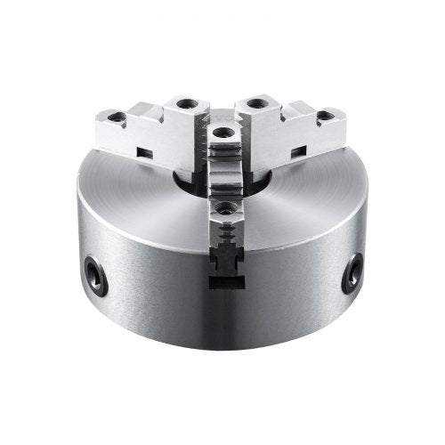 3-jaw lathe chuck, 10'', self-centering lathe chuck, 0.24-9.84 inch/6-250 mm clamping range with T-key fastening screws hex key, for lathe 3D printer machining Center milling drilling machine | EU