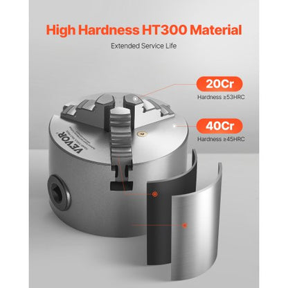 3-Zoll-3-Backen-Drehfutter mit Selbstzentrierung für Dreh-, Bohr- und Fräsmaschinen | EU