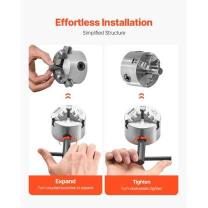 3-Zoll-3-Backen-Drehfutter mit Selbstzentrierung für Dreh-, Bohr- und Fräsmaschinen | EU