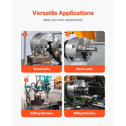 3-Zoll-3-Backen-Drehfutter mit Selbstzentrierung für Dreh-, Bohr- und Fräsmaschinen | EU