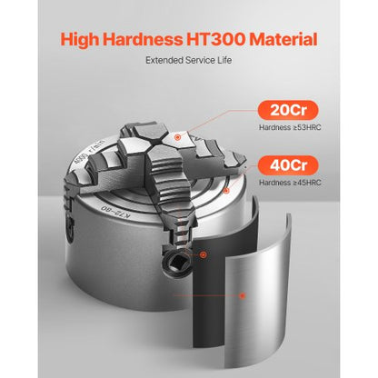 3-Zoll-4-Backen-Drehfutter mit Selbstzentrierung für Dreh-, Bohr- und Fräsmaschinen | EU