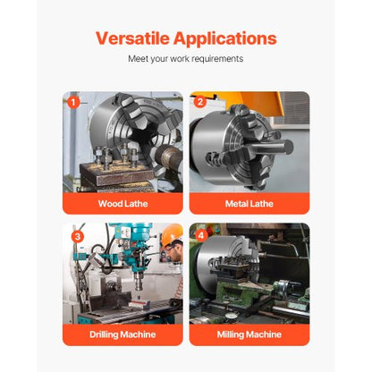 3-Zoll-4-Backen-Drehfutter mit Selbstzentrierung für Dreh-, Bohr- und Fräsmaschinen | EU