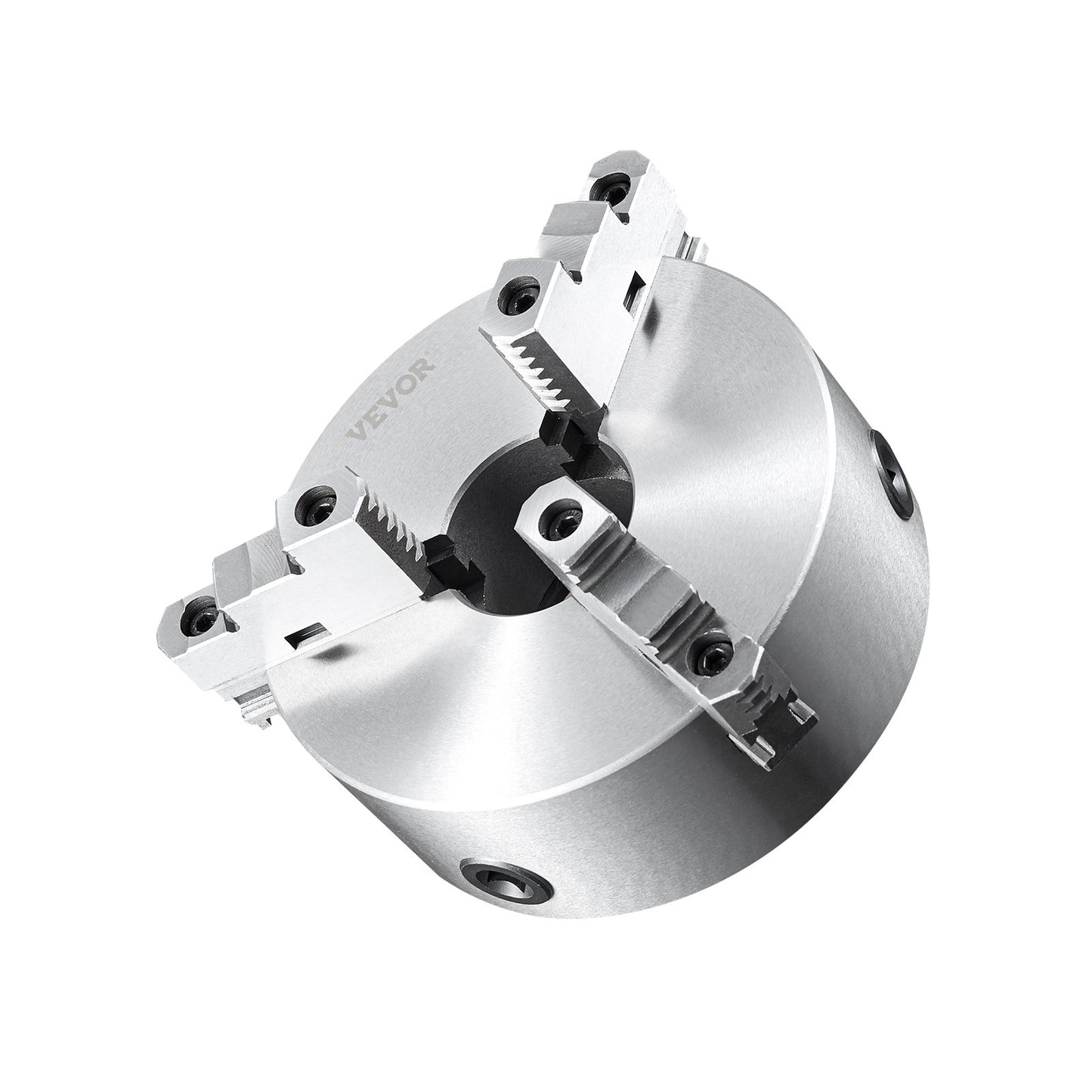 3-Backen-Drehfutter 8'' Selbstzentrierendes Drehfutter 0,16-8 Zoll/4-200 mm Spannbereich mit T-Schlüssel Befestigungsschrauben Sechskantschlüssel für Drehmaschine 3D-Druckerbearbeitung Zentrierfräse Bohrmaschine