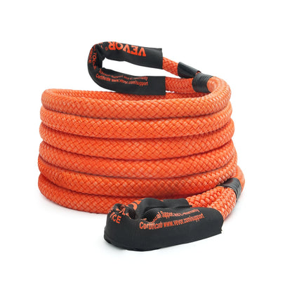 1" x 20" Kinetic Recovery Tow Rope 38,000 lbs, Heavy Duty Off Road Snatch Strap, Extreme Duty 30% Elasticity Energy Snap Strap for Jeep Car Truck ATV UTV SUV Tractor