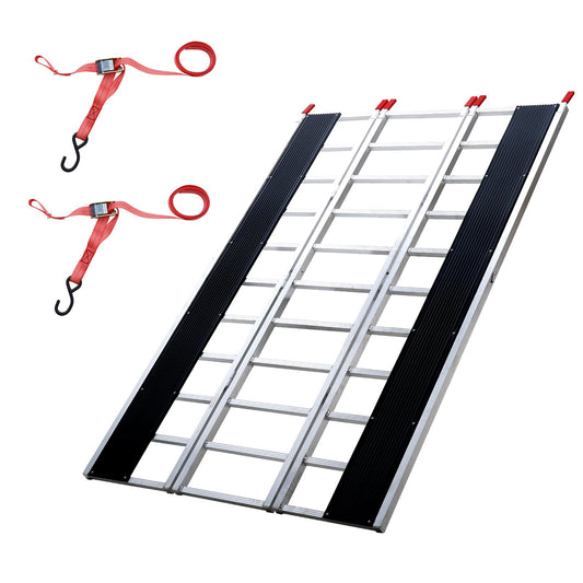 85" x 54" Extra Wide Aluminum Folding Ramp 1500LBS Capacity Loading Ramp