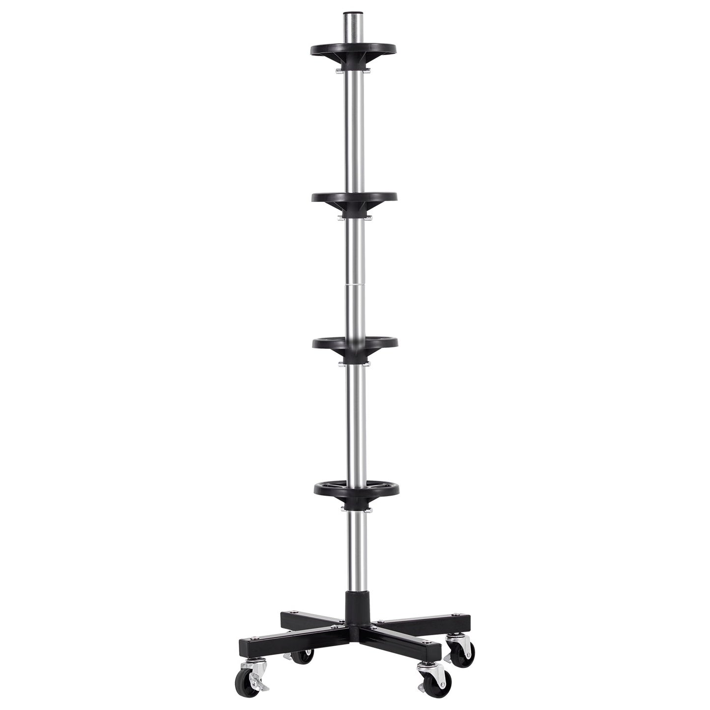 Däckställ för 4 däck med fälg Mobilt däckställ Passar upp till 225 mm brett däck