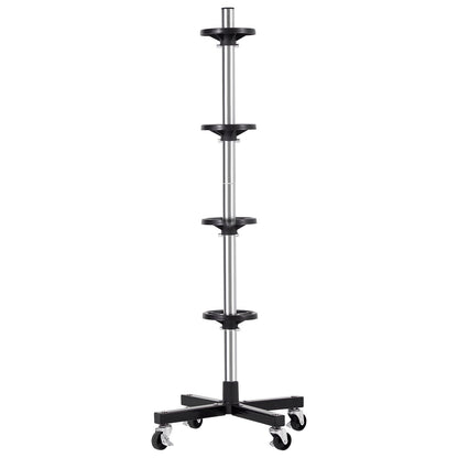 Däckställ för 4 däck med fälg Mobilt däckställ Passar upp till 225 mm brett däck