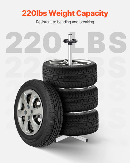 Reifenständer für 4 Reifen mit Felge Reifenhalter Passend für bis zu 225 mm breite Reifen