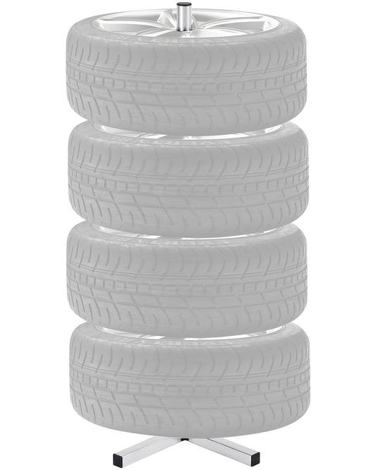 Däckställ för 4 däck med fälg Däckhållare Passar upp till 225 mm breda däck