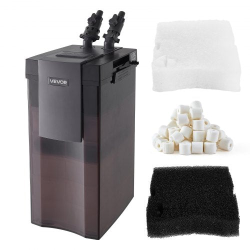 528GPH Canister Filter, 5-Stage External Aquarium Filter with Powerful Pump, Water Circulation Cleaning Machine with Media for Large Fish Tanks and Aquariums Up to 150 Gallons, for Freshwater