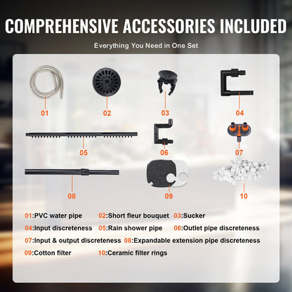 30 Gallon Aquarium Canister Filter 8w UV Lamp Fish Tank Quiet