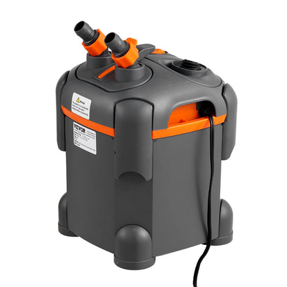 30 Gallon Aquarium Canister Filter 8w UV Lamp Fish Tank Quiet