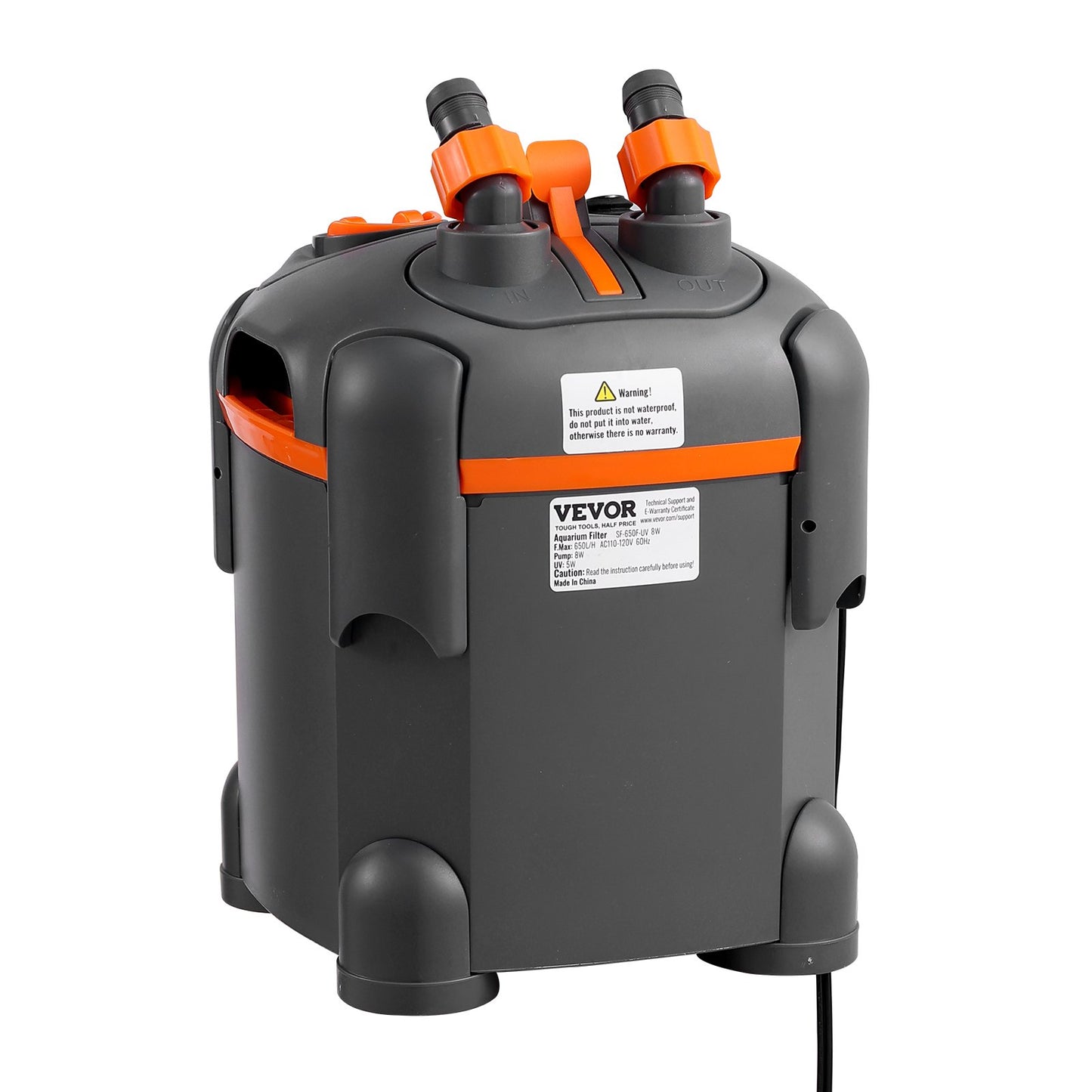 30 Gallon Aquarium Canister Filter 8w UV Lamp Fish Tank Quiet