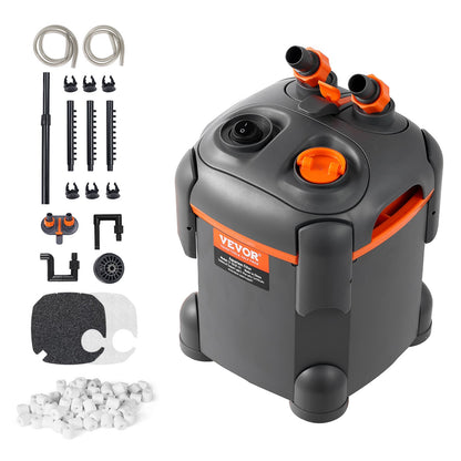 30 Gallon Aquarium Canister Filter 8w UV Lamp Fish Tank Quiet