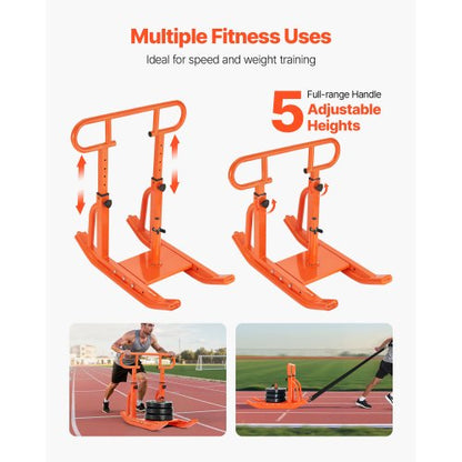 Gewicht Power Pull Push Schlitten Training Fitness Krafttraining Orange | EU
