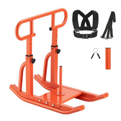 Gewicht Power Pull Push Schlitten Training Fitness Krafttraining Orange | EU