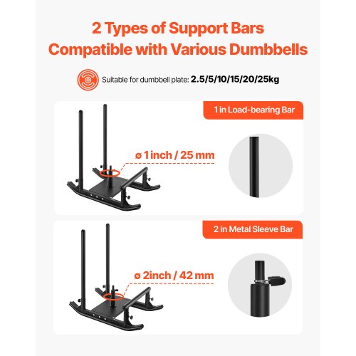 Viktkälke, Stålkraftkälke, Fitness Styrketräningskälkar för Atletisk Träning Hastighetsförbättring, Träningsutrustning med Handtag, Kompatibel med 25/51 mm Viktskivor, Svart |  EU