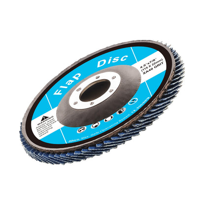 Flap Discs 40 Grit, 4-1/2" x 7/8" Flap Discs for Angle Grinder, Type 29 Zirconia Flap Sanding Disc, Bevel Type Abrasive Grinding Wheels for Deburring, Rust Removal, Sanding, Finishing (10 Pack)